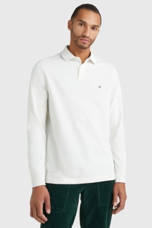 Tommy Hilfiger White 1985 Long Sleeve Polo Shirt
