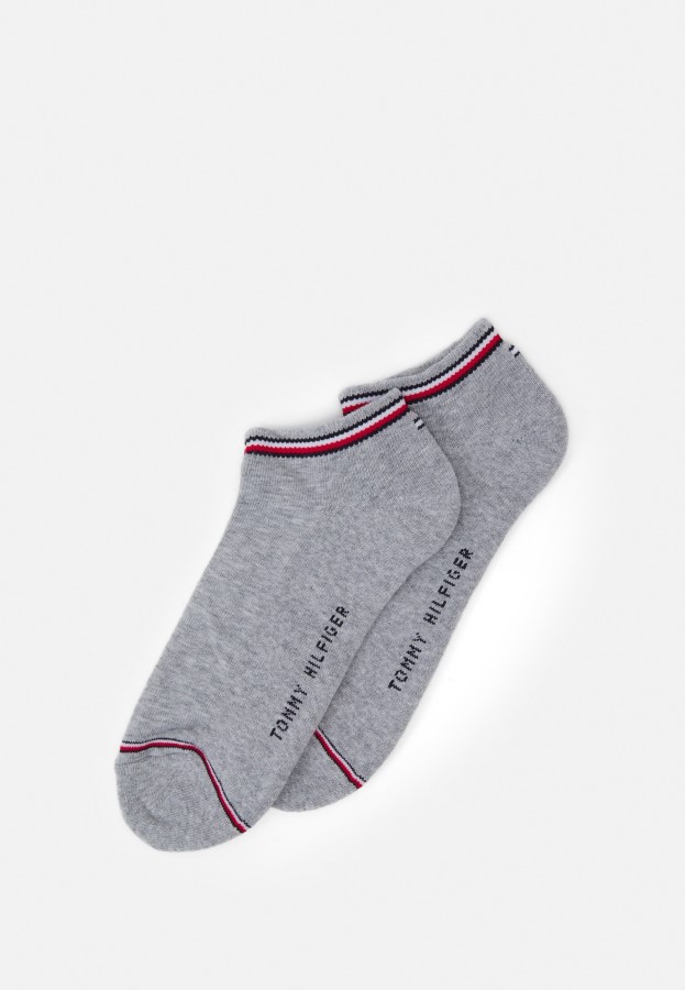 Men Iconic Sneaker 2 Pack Socks Tommy Hilfiger Grey Melange