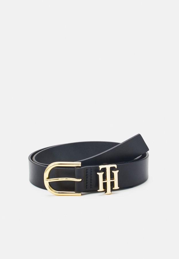 Tommy Hilfiger Lux Logo Belt Black