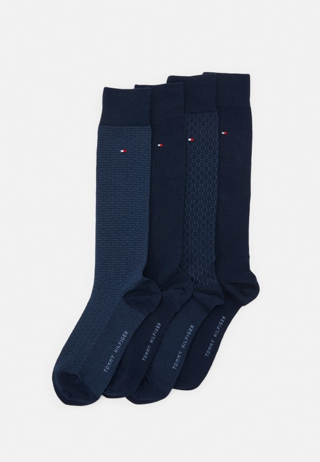 Men Kneehigh Tin Giftbox 4 Pack Socks Tommy Hilfiger Navy