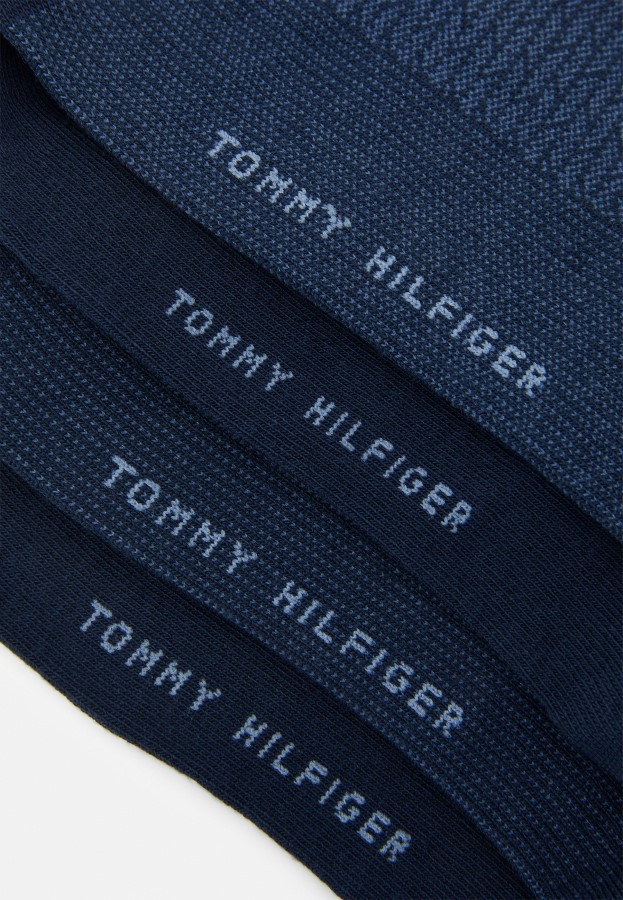 Men Kneehigh Tin Giftbox 4 Pack Socks Tommy Hilfiger Navy