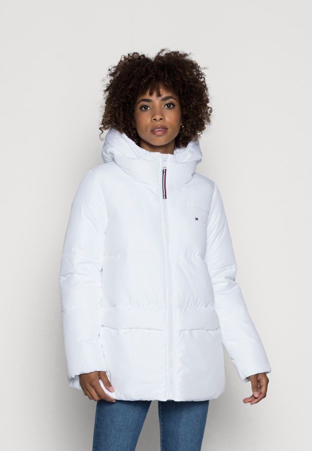 Sorona Padded Logo Coat Winter Coat Tommy Hilfiger Optic White