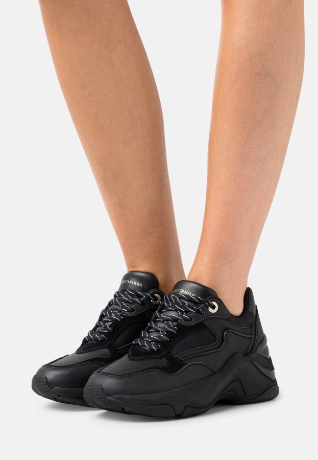 Tommy Hilfiger Black Chunky Trainers