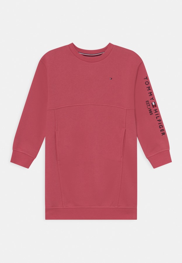 Deep Watermelon Essential Dress Day Dress Tommy Hilfiger