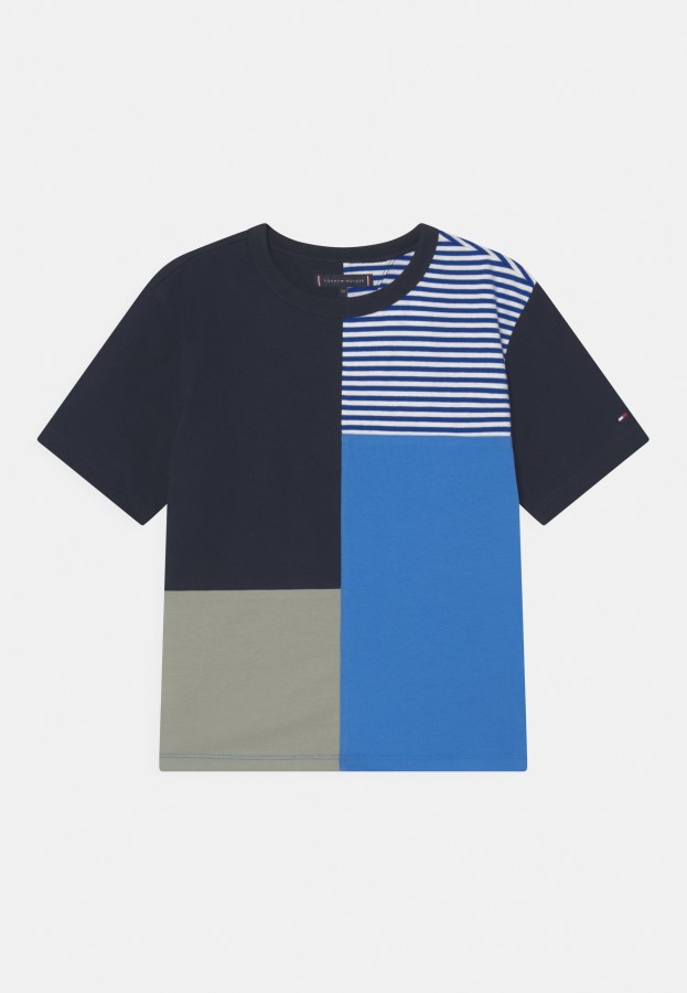 Bold Colorblock Tee Print T-Shirt Tommy Hilfiger Mesmerizing Blue