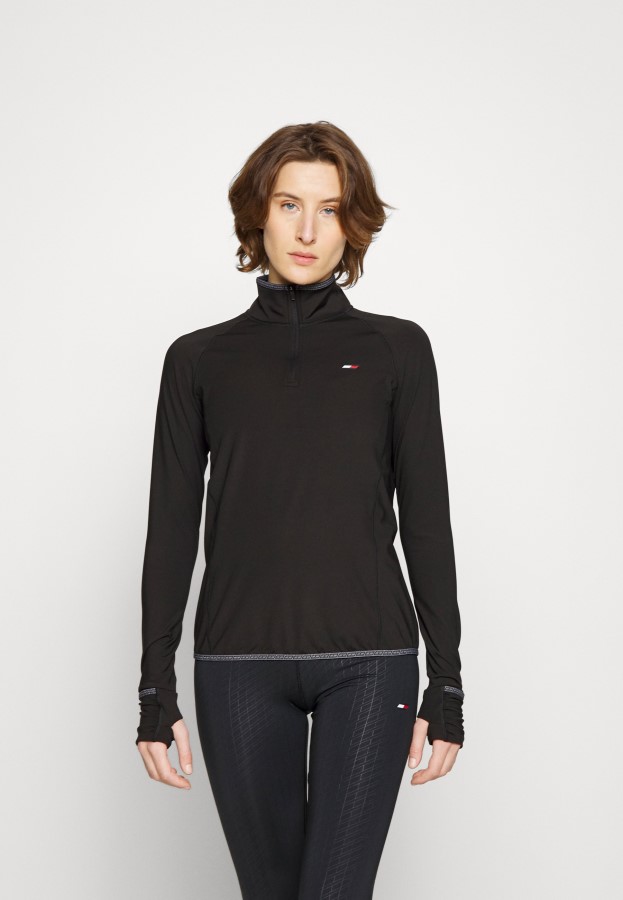 Tommy Hilfiger Regular Brushed Midlayer Long Sleeved Top Black