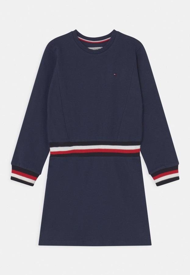 Twilight Navy Global Stripe Dress Jersey Dress Tommy Hilfiger