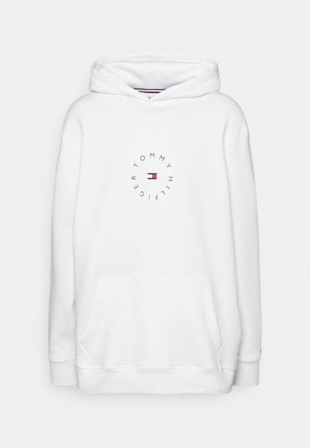 Roundall Graphic Hoodie Sweatshirt Tommy Hilfiger White