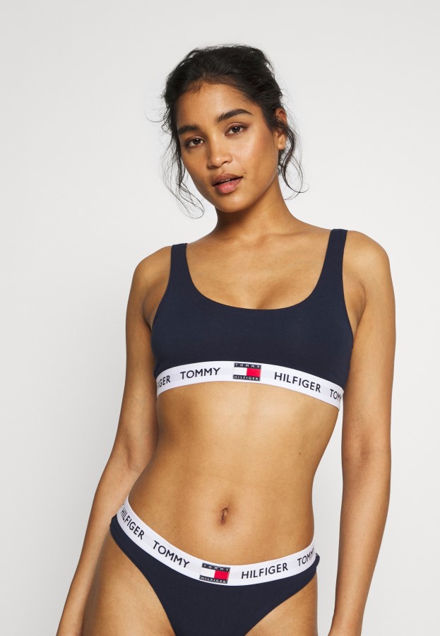 Navy Blazer Bralette Bustier Tommy Hilfiger